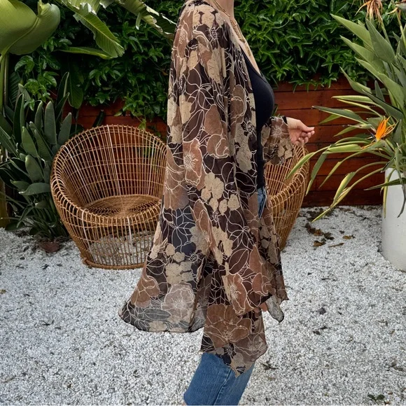 Sheer vintage duster kimono - Picture 5 of 11